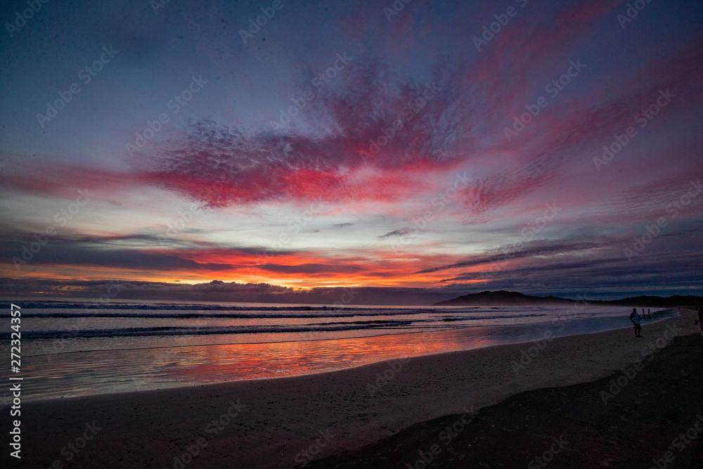 sunset on beach