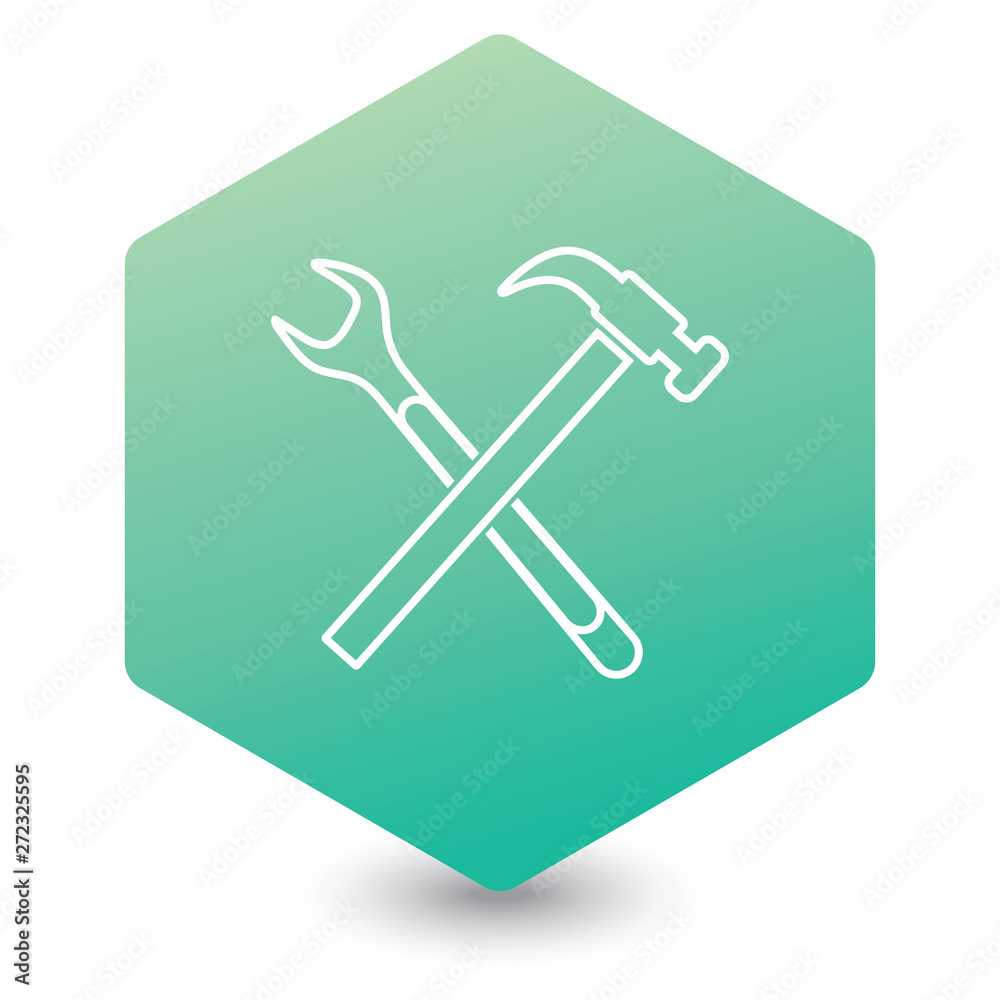 Plumbing work symbol icon