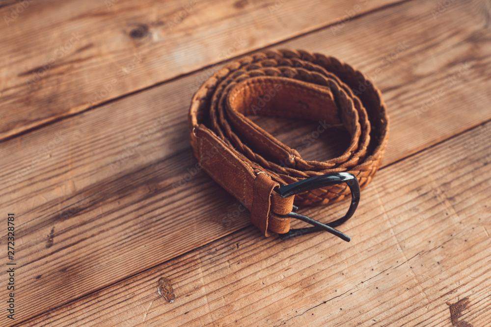 domestic corporal punishment. leather belt for spanking at home. bdsm role  play. stop spanking concept. – Stock-Foto | Adobe Stock