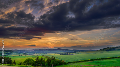 фотографія Stormy summer evening over the Meon Valley, South Downs National Park, UK