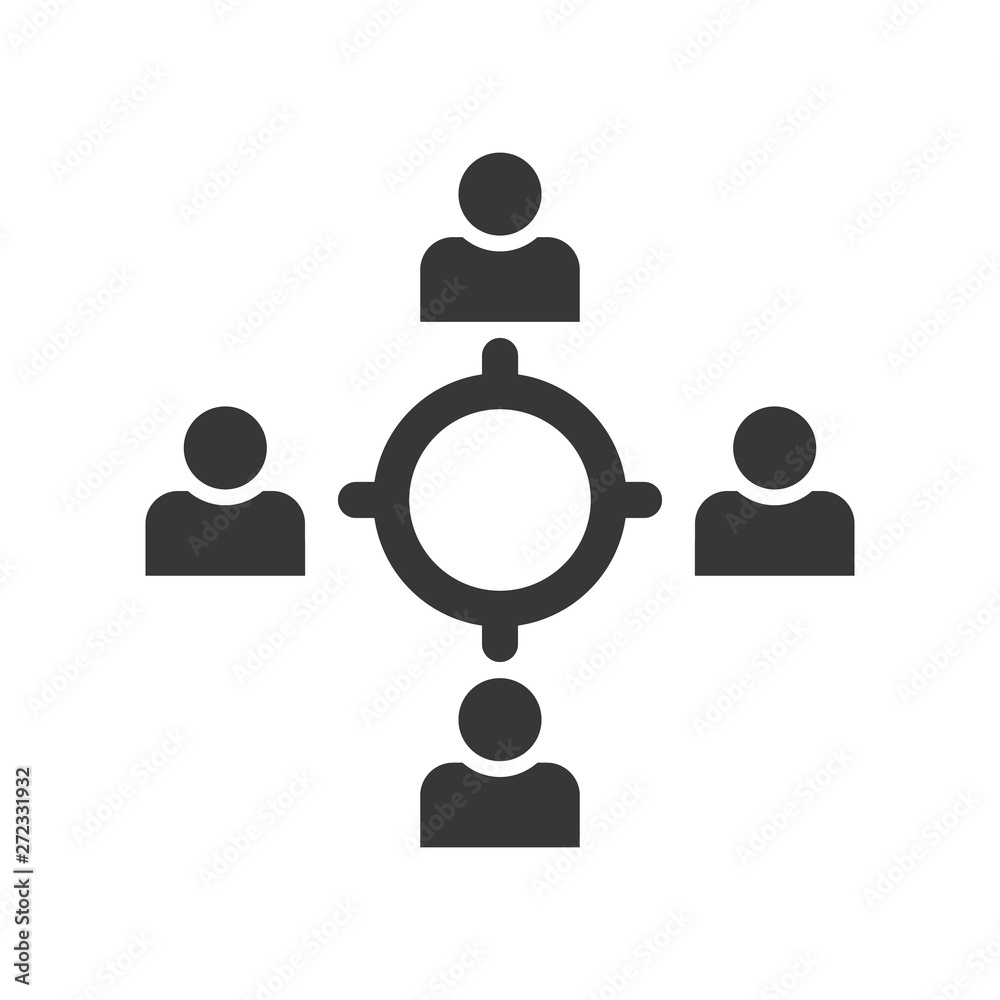 People Icon work group Team Vector