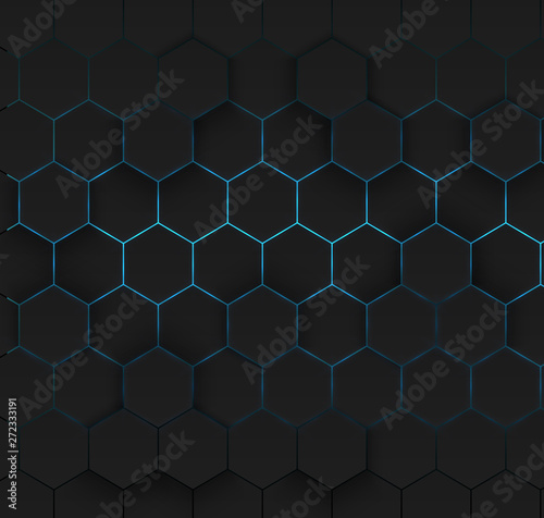 Abstract hexagonal background.