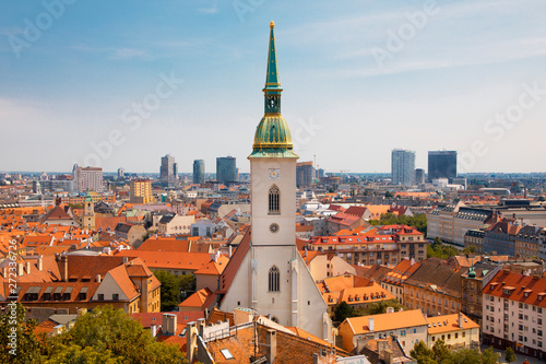 Wallpaper Mural Bratislava Church and city skyline Slovakia  Torontodigital.ca