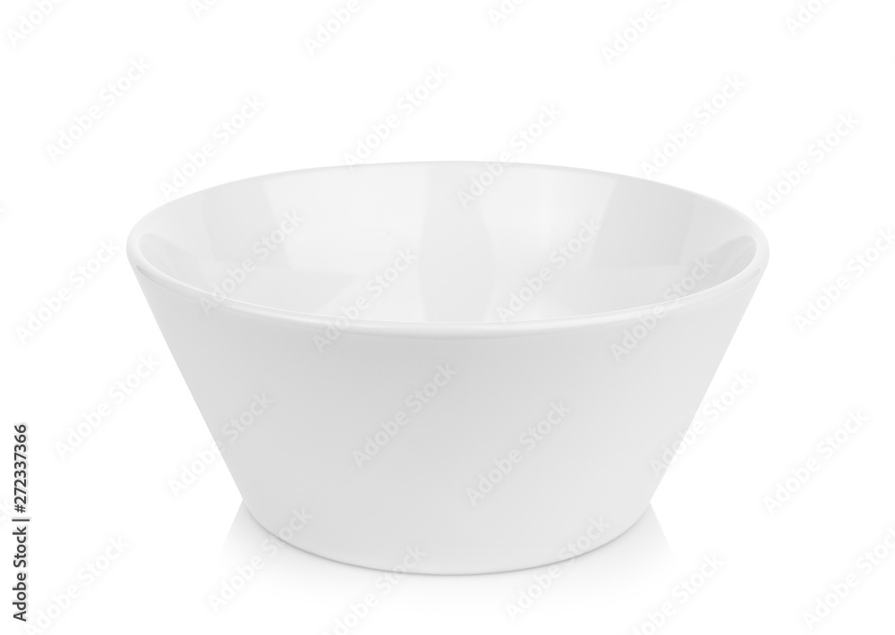 White ceramic bowl isolated on white background. White ceramic bowl isolated on white background.