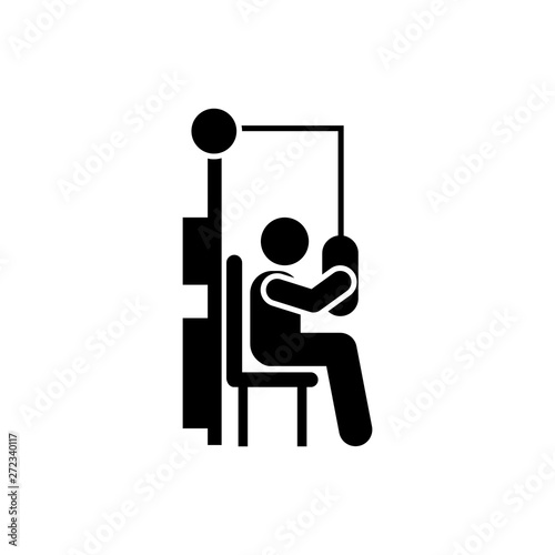 Fitness, gym man, exercise, spots icon. Element of gym pictogram. Premium quality graphic design icon. Signs and symbols collection icon