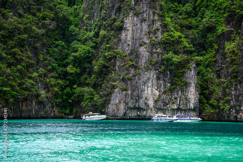 Speedboat on the sea in Phuket, Thailand