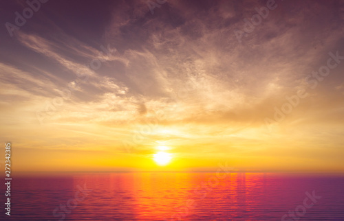 beautiful sea at sunset