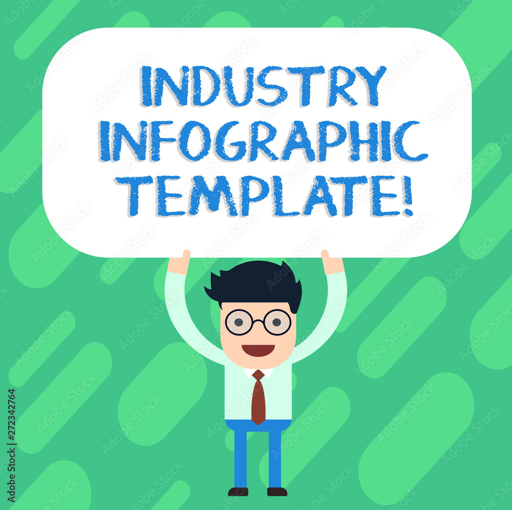Handwriting text Industry Infographic Template. Concept meaning Pattern to use in creating visual image Man Standing Holding Above his Head Blank Rectangular Colored Board Handwriting text Industry Infographic Template. Concept meaning Pattern to use in creating visual image Man Standing Holding Above his Head Blank Rectangular Colored Board