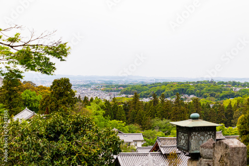 Scenery of Nara from Nigatsudo of Todai-ji Temple, Nara Prefecture, Japan photo