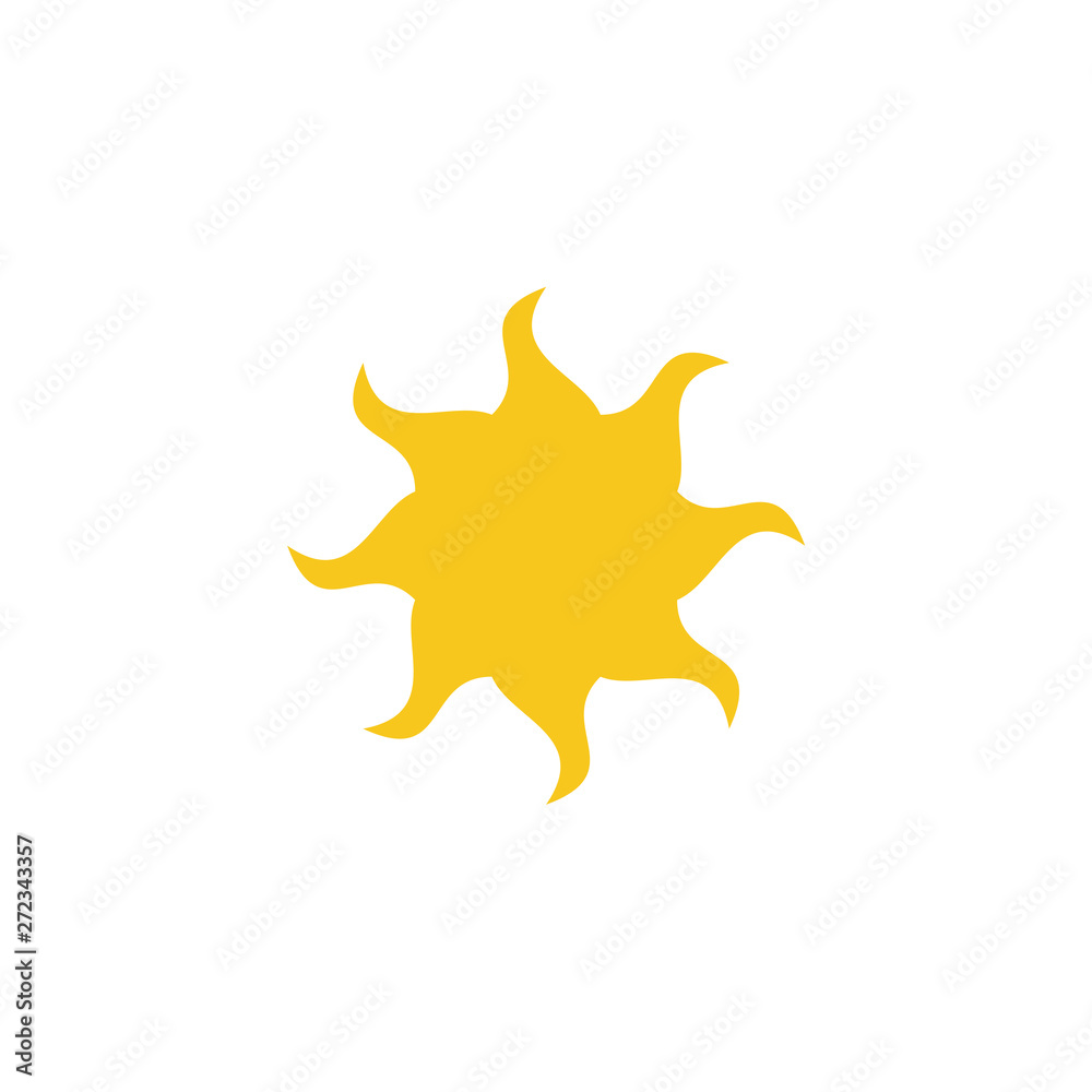 Sun icon vector isolated. Sun flat vector icons. sun logo design inspiration Sun icon vector isolated. Sun flat vector icons. sun logo design inspiration