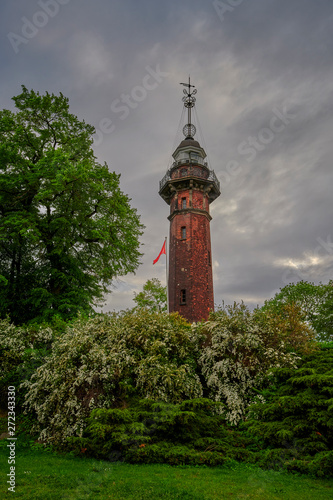 Lighthouse - a historic lighthouse on the Polish coast of the Baltic Sea, located in the Nowy Port district of the city of Gdańsk, Poland. 