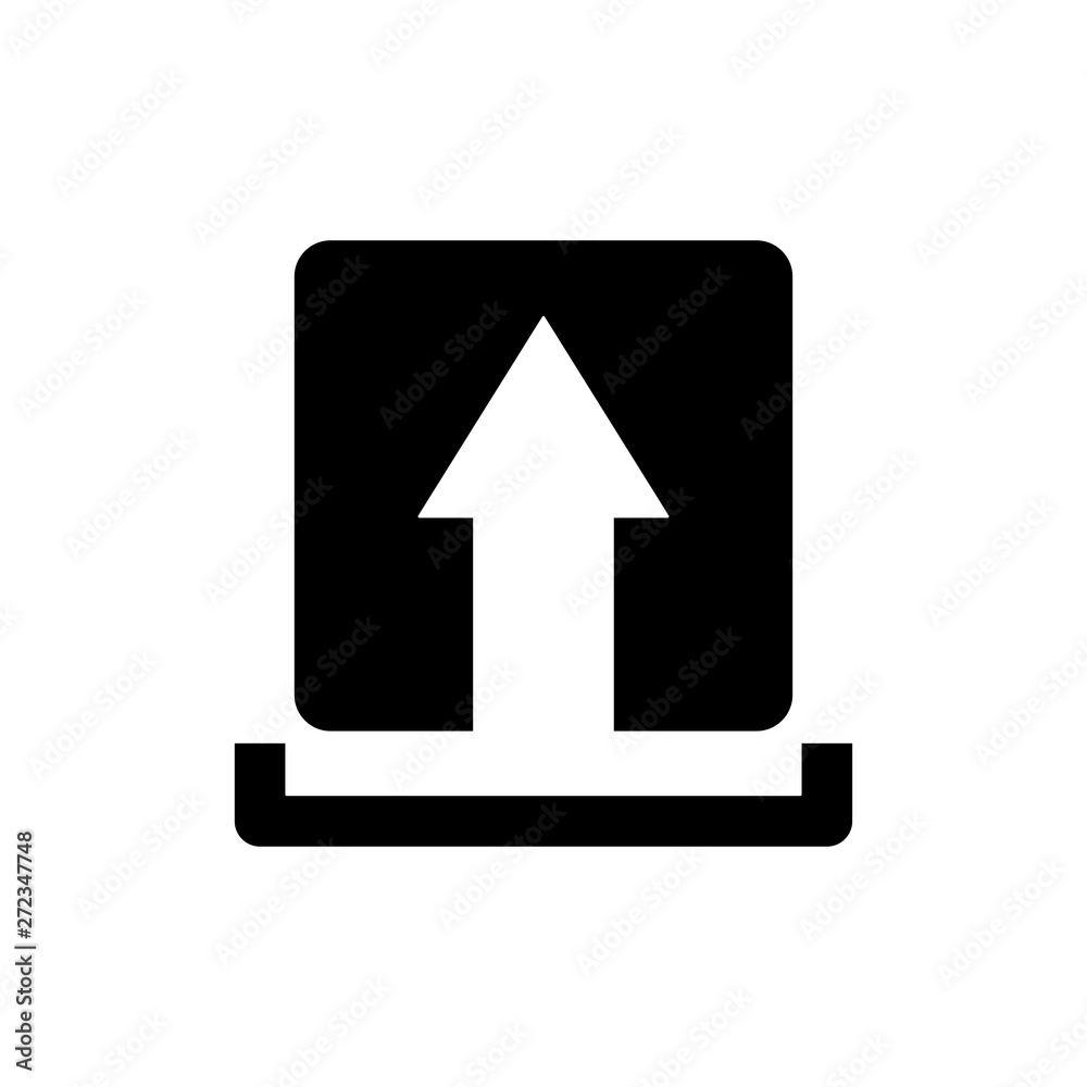 Upload icon vector Upload icon vector