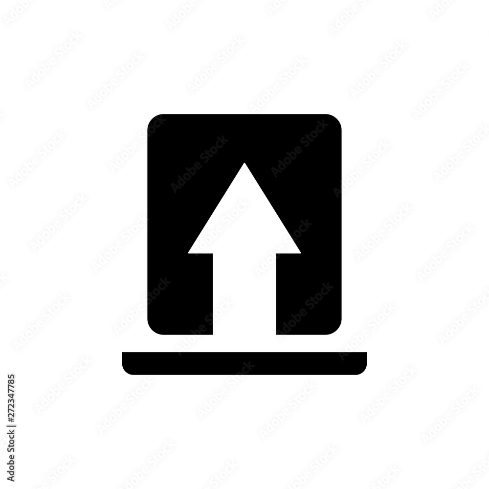 Upload icon vector Upload icon vector