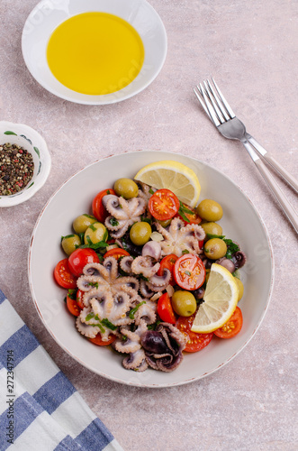 Wallpaper Mural Salad with octopus Torontodigital.ca