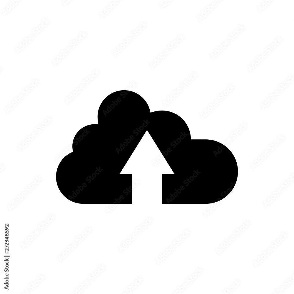 Upload icon vector Upload icon vector