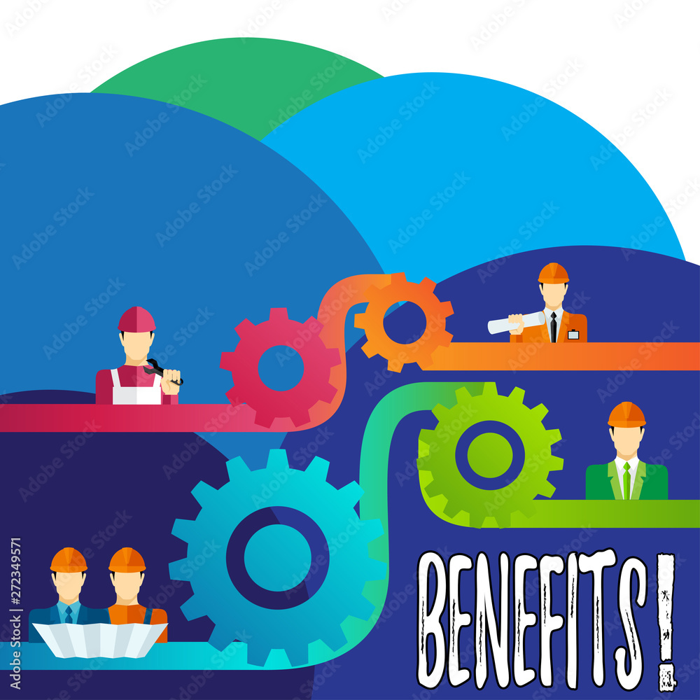 Handwriting text writing Benefits. Concept meaning Hike in allowance and salary for senior employees of the company Handwriting text writing Benefits. Concept meaning Hike in allowance and salary for senior employees of the company