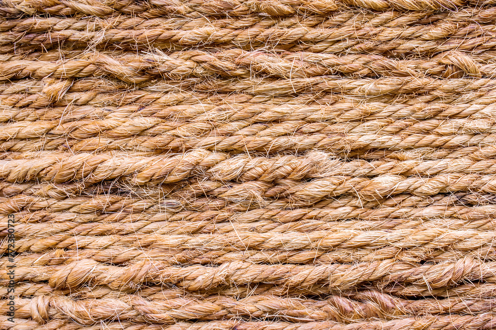 Frayed boat rope background - texture