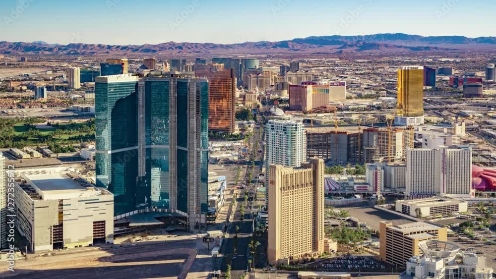 Las Vegas Nevada Day Skyline Timelapse