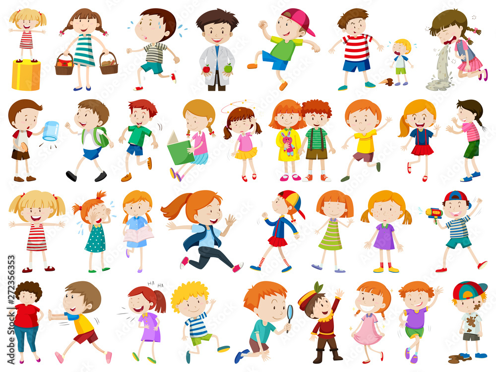 Set of people character Set of people character