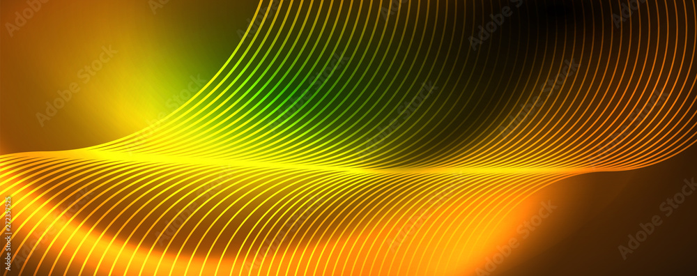 Shiny neon lines template - northern lights glowing blur lines. Futuristic style glow neon 80s disco club or night party techno template Shiny neon lines template - northern lights glowing blur lines. Futuristic style glow neon 80s disco club or night party techno template