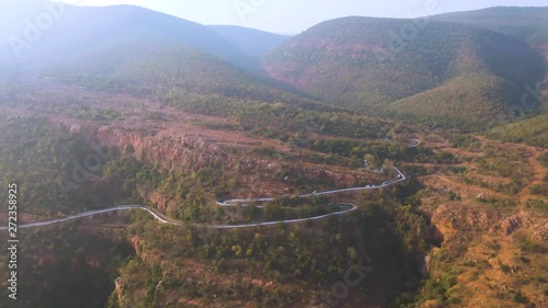 Tirupati in south India Tamil Nadu holy places, 4k aerial drone skyline footage photo