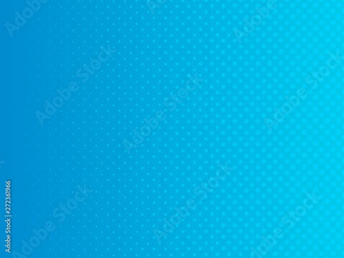 Abstract gradient blue dots background. Vector illustration in comic style