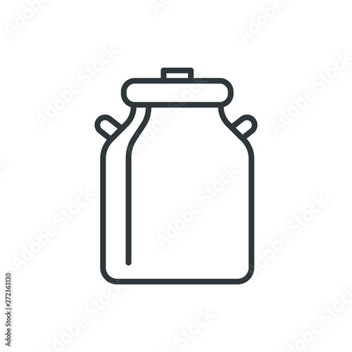 milk can vector icon