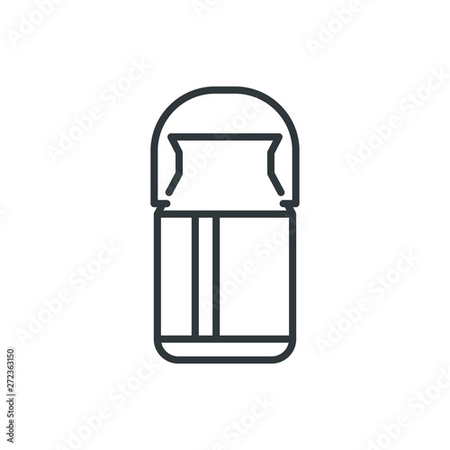 milk can vector icon