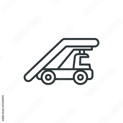 ladder car vector icon