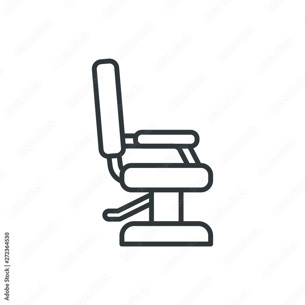 hairdresser chair vector icon hairdresser chair vector icon
