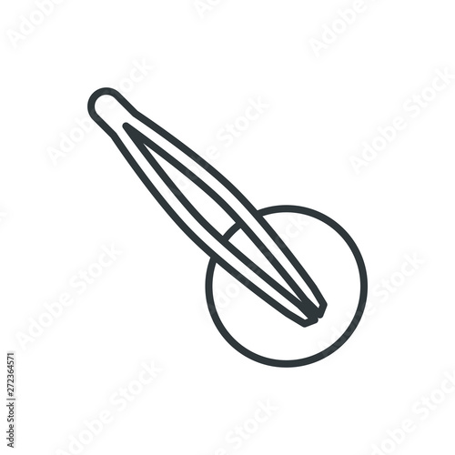 tweezers vector icon