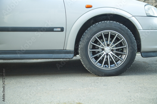 Car wheel and tuning disk. Transport © andranik123