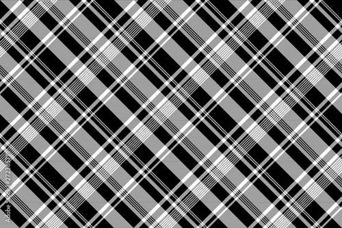 Black white abstract diagonal fabric texture seamless