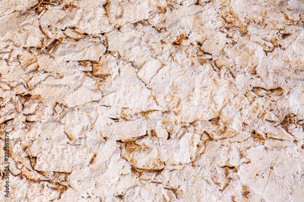 The texture of the stone wall, closeup. Background. Space for text.