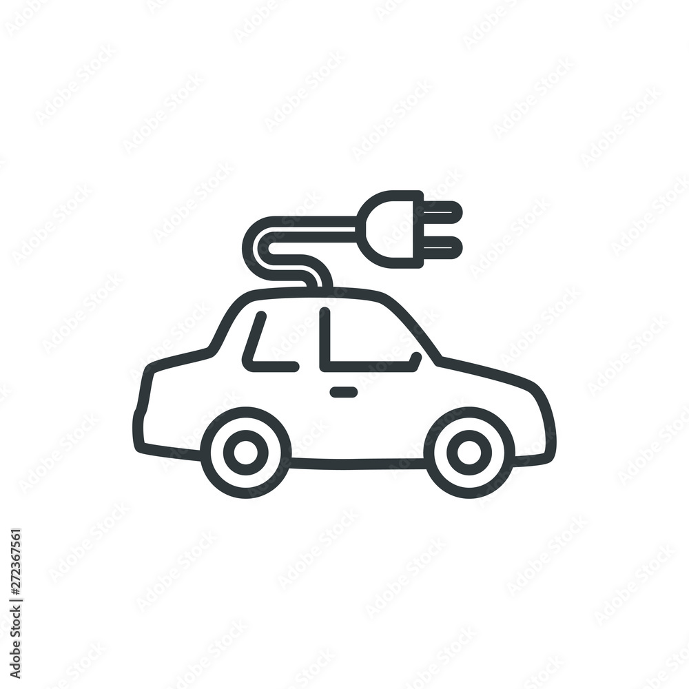 electric car vector icon