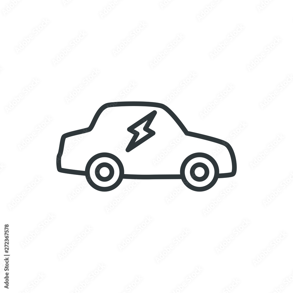 electric car vector icon