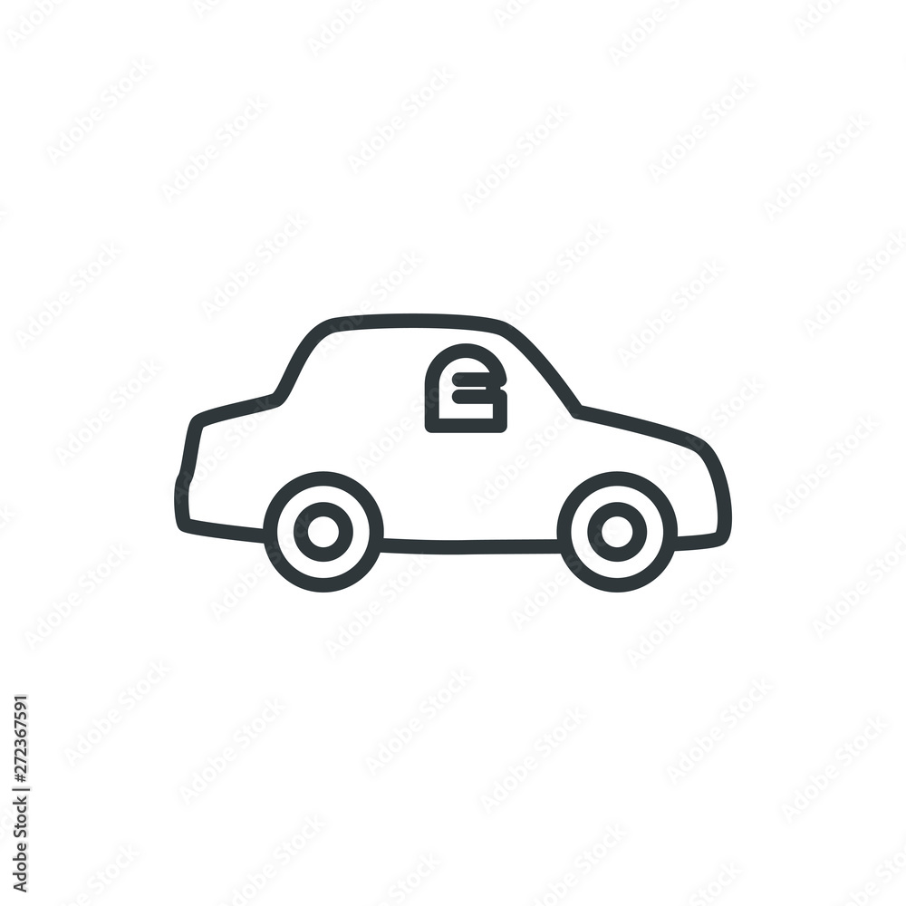 unmanned car vector icon