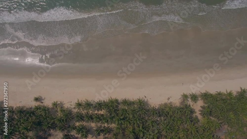 Malpe beach resort in south India, 4k aerial photo