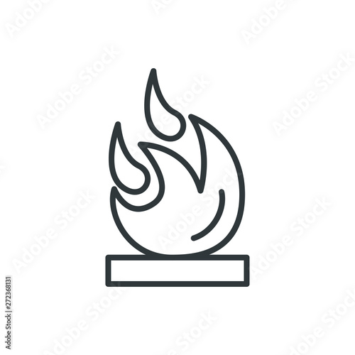 flammable vector icon