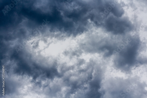 original dark clouds before heavy rain. background of sky and storm.