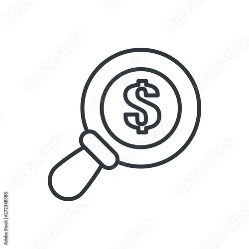 money search vector icon
