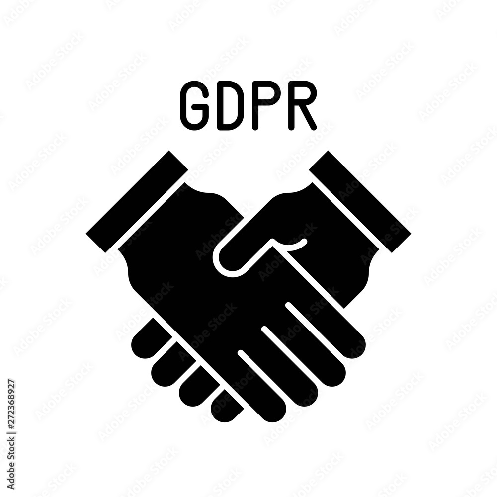 GDPR General Data Protection Regulation icon, solid style GDPR General Data Protection Regulation icon, solid style