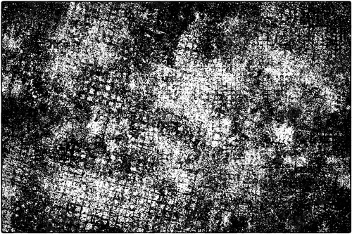 Grunge background black and white. Vector texture of scratches, chips, cracks. Monochrome gloomy pattern of the old surface