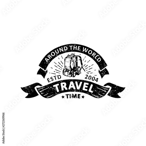 vintage traveler badges labels, emblems and logo