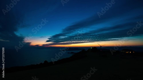 Seaside Morning Burn and Sunrise Landscape Timelapse