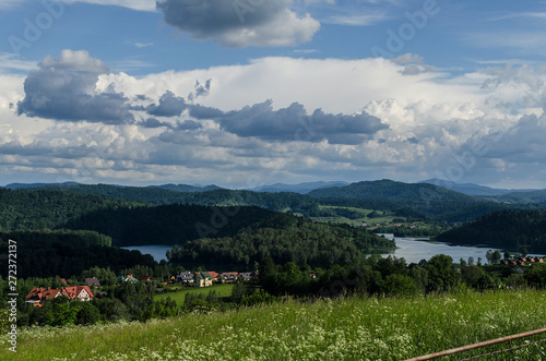 Panorama zalewu Solińskiego  photo