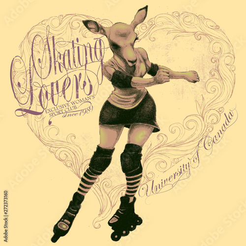 Fawn skating lover