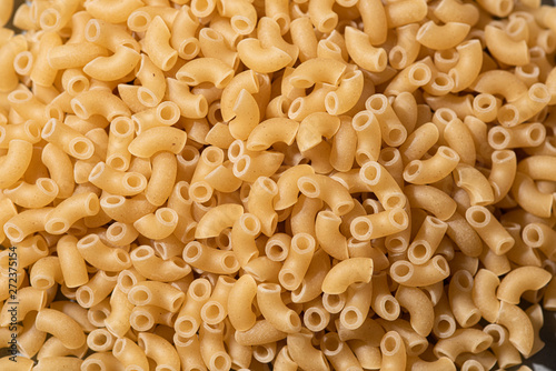Details of a pile of macaronis.