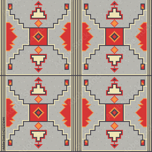 American Indian embroidery pattern 3