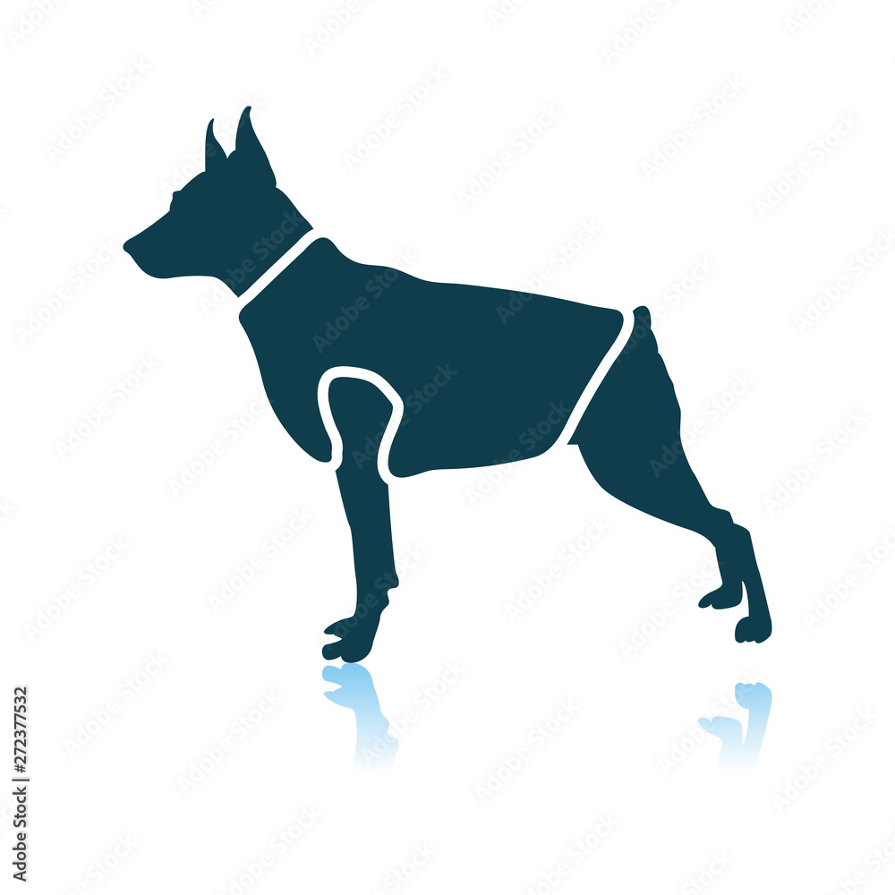 Fototapeta premium Dog Cloth Icon